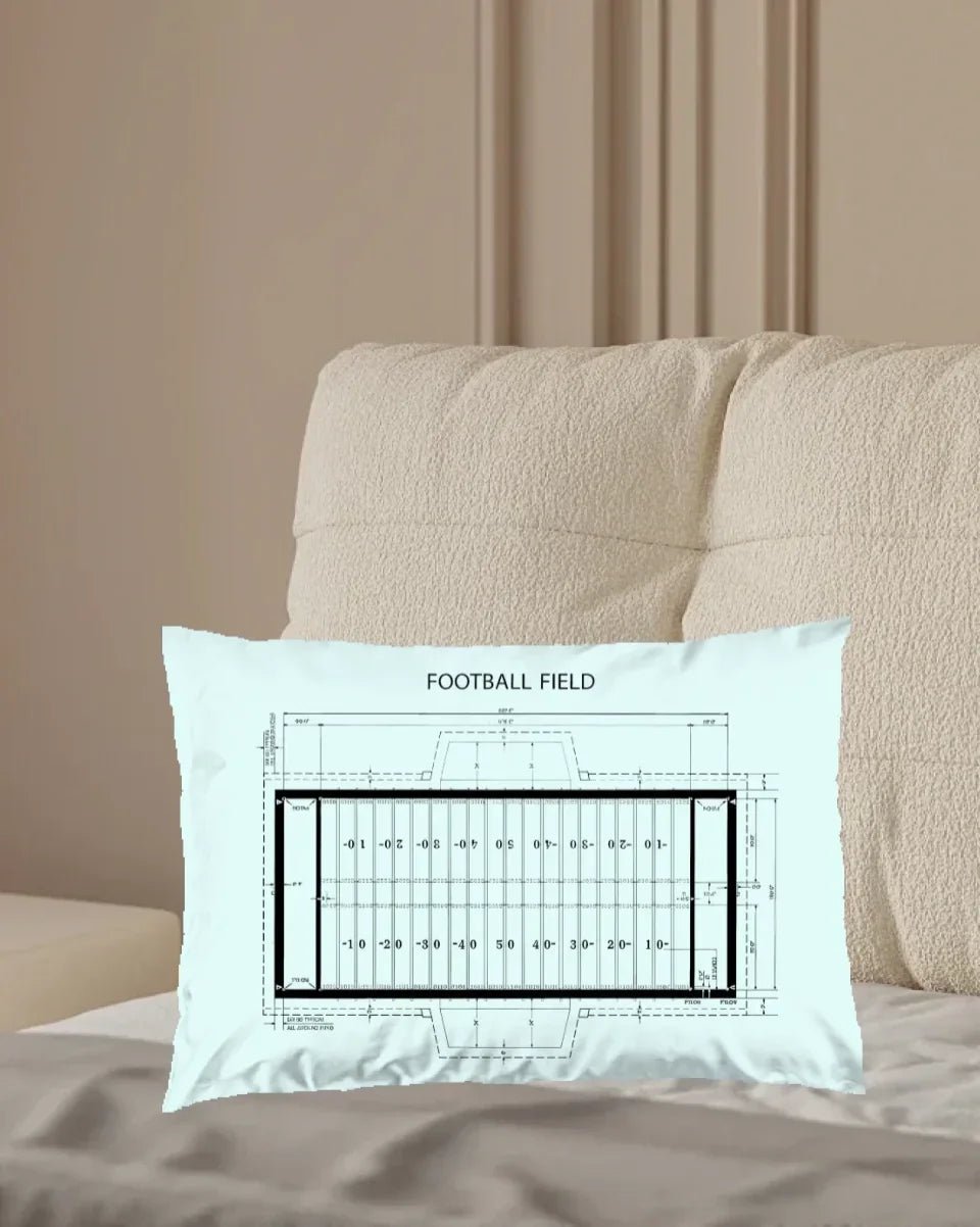 Football Field Pillow, American Football, Field Diagram, Football Coach Gift, Player Gifts 740800 - B - DiyGiftly