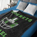 Football Helmet - Custom Name Blanket Personalized - Multiple Sizes & Styles - Gift for Football Players - Personalized Fan Gear 741116 - DiyGiftly