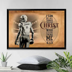 Football I Can Do All Things Through Christ - Personalized Canvas 736947 - 737084 - DiyGiftly