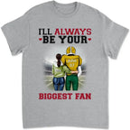 Football I'll Always Be Your Biggest Fan - Personalized T-Shirt, Gift For Football Player, Football Shirt - TS300AN - 738719 - DiyGiftly