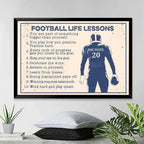 Football Life Lesson - Personalized Football Canvas And Poster 736940 - 736942 - DiyGiftly
