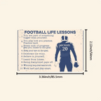 Football Life Lesson - Personalized Football Wallet Card 736940 - Q - DiyGiftly