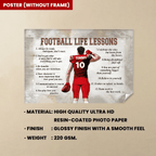 Football Life Lessons - Personalized Football Canvas And Poster 737759 - 737867 - DiyGiftly
