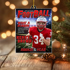 Football Lover Acrylic Photo Magazine Ornament – Personalized Photo Christmas & Birthday Gift 1074339 - DiyGiftly