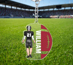 Football Lover - Personalized Football Transparent Ornament 737877 - DiyGiftly