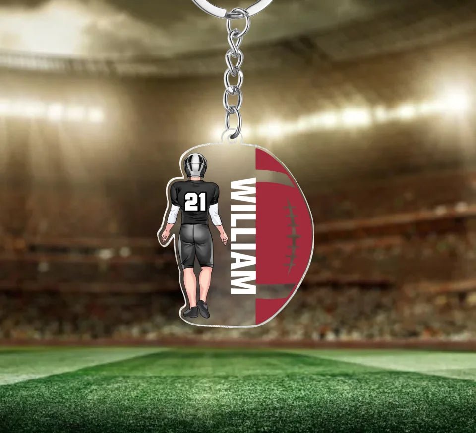 Football Lover - Personalized Football Transparent Ornament 737877 - DiyGiftly