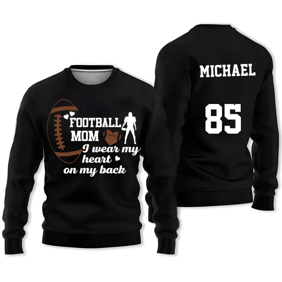 Football Mom - Personalized Football Ugly Sweater 742569 - 743122 - DiyGiftly