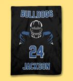 Football Player - Custom Name Blanket Personalized - Multiple Sizes & Styles - Gift for Football Players - Personalized Fan Gear 738656 - DiyGiftly