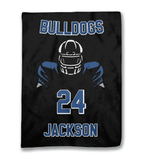 Football Player - Custom Name Blanket Personalized - Multiple Sizes & Styles - Gift for Football Players - Personalized Fan Gear 738656 - DiyGiftly