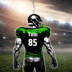 Football Player - Customized Keychain 736979 - DiyGiftly