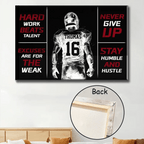Football Player Personalized Canvas Poster, Football Lover Gift, Football Inspiration Canvas, Football Player Custom Name and Number Canvas 738853 - 739301 - DiyGiftly