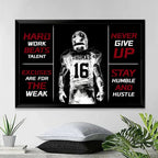 Football Player Personalized Canvas Poster, Football Lover Gift, Football Inspiration Canvas, Football Player Custom Name and Number Canvas 738853 - 739301 - DiyGiftly