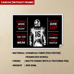 Football Player Personalized Canvas Poster, Football Lover Gift, Football Inspiration Canvas, Football Player Custom Name and Number Canvas 738853 - 739301 - DiyGiftly