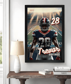 Football Poster Canva Template Backdrop | Background For Senior Sports Poster, Senior Banners, Custom Football Card 737110 - 737115 - DiyGiftly