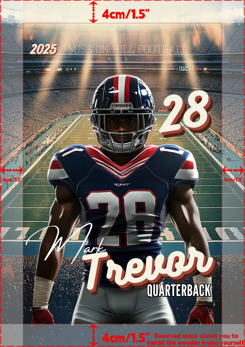 Football Poster Canva Template Backdrop | Background For Senior Sports Poster, Senior Banners, Custom Football Card 737110 - 737115 - DiyGiftly