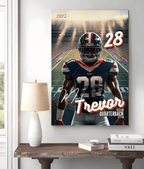 Football Poster Canva Template Backdrop | Background For Senior Sports Poster, Senior Banners, Custom Football Card 737110 - 737115 - DiyGiftly
