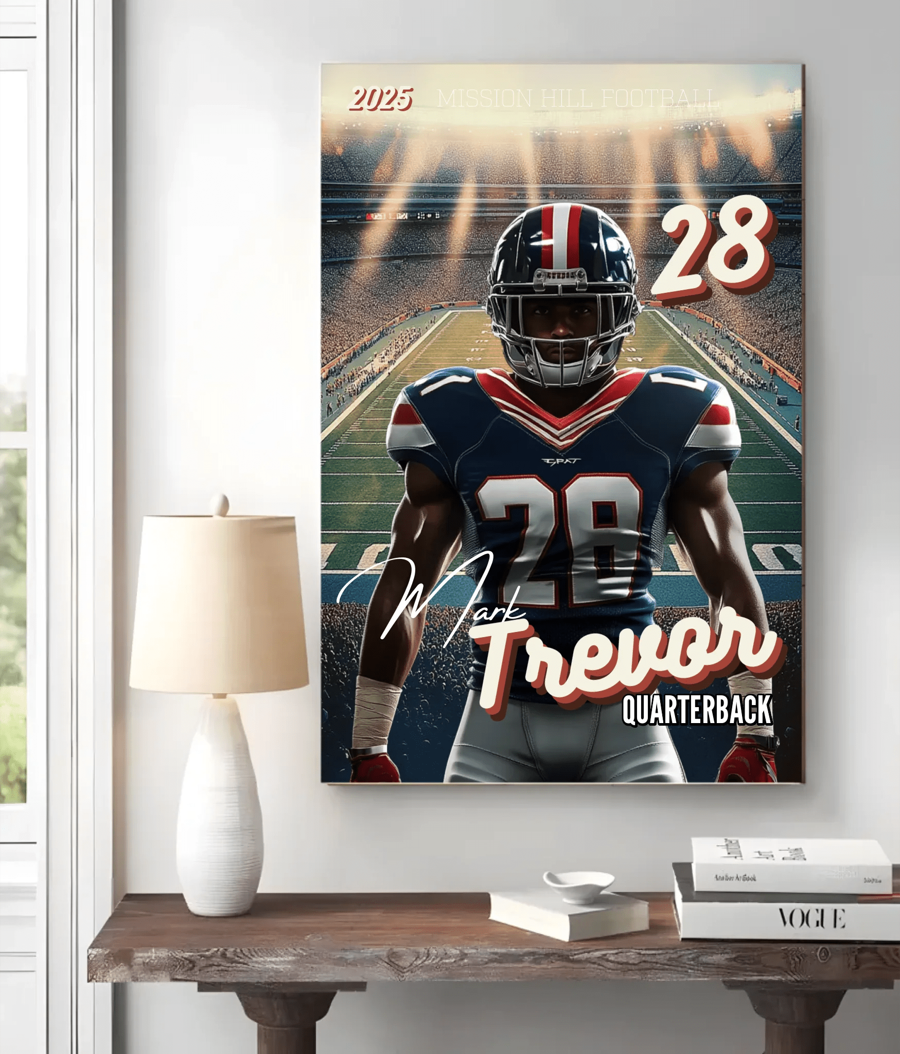 Football Poster Canva Template Backdrop | Background For Senior Sports Poster, Senior Banners, Custom Football Card 737110 - 737115 - DiyGiftly