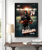 Football Poster Canva Template Backdrop | Background For Senior Sports Poster, Senior Banners, Custom Football Card 737110 - 737115 - DiyGiftly