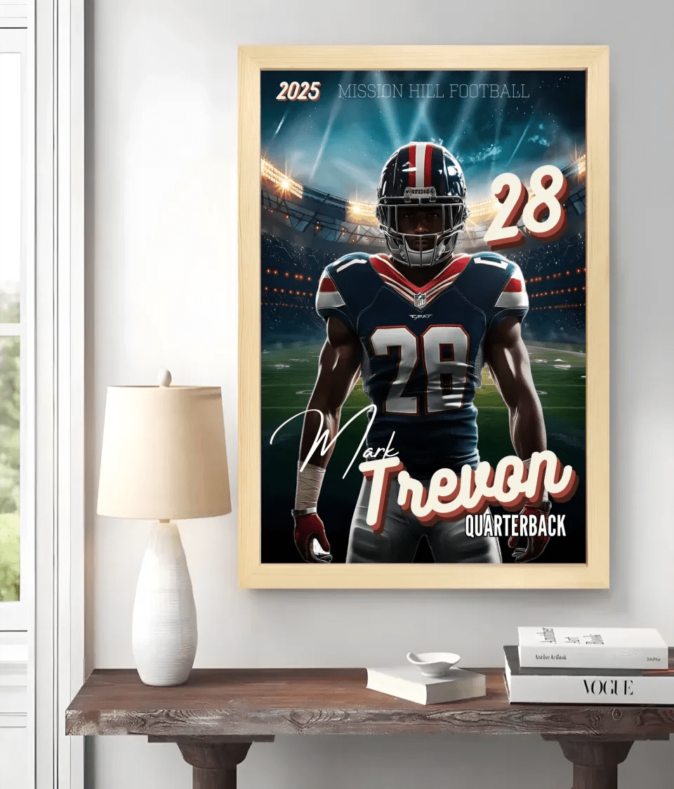 Football Poster Canva Template Backdrop | Background For Senior Sports Poster, Senior Banners, Custom Football Card 737110 - 737115 - DiyGiftly