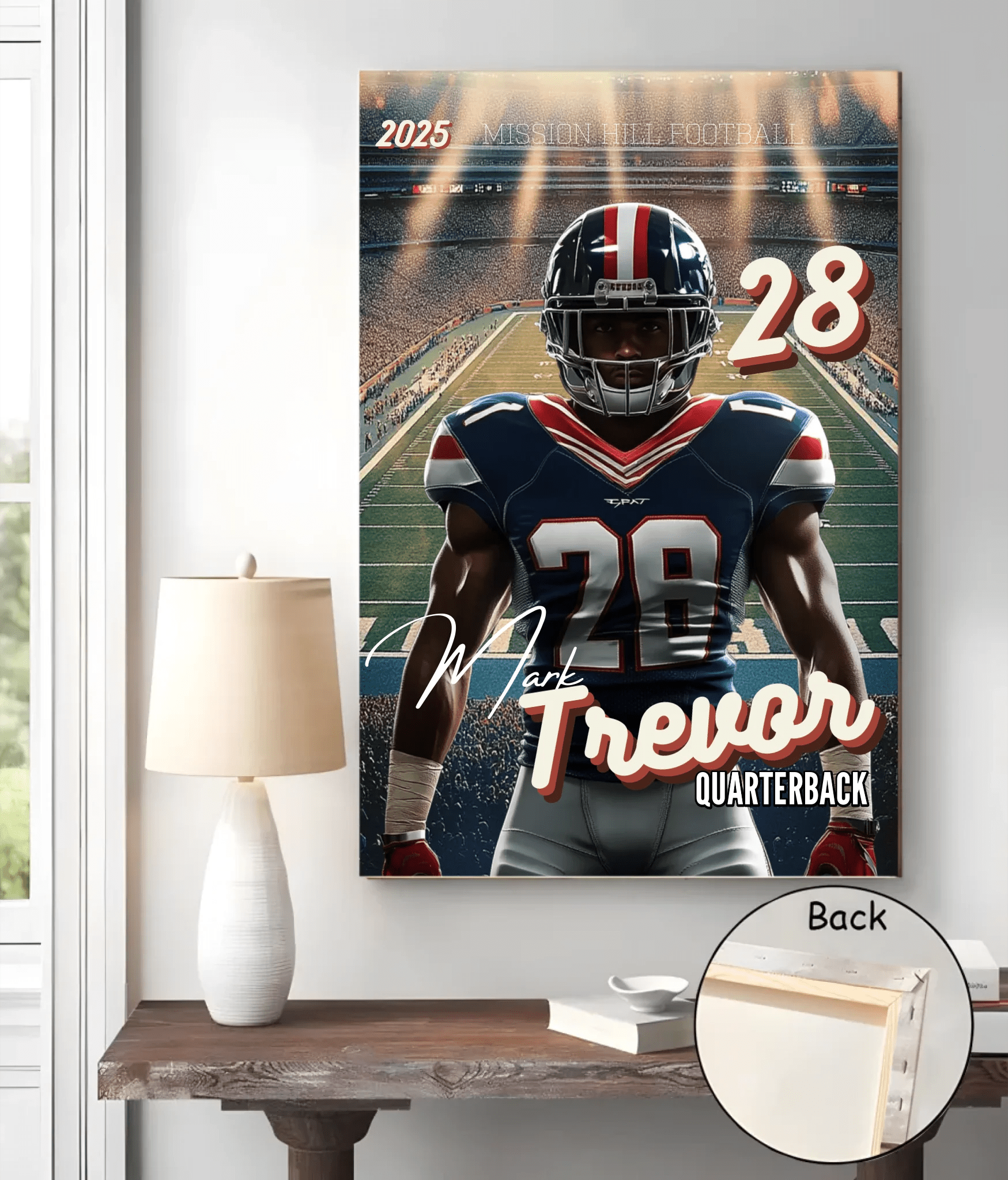 Football Poster Canva Template Backdrop | Background For Senior Sports Poster, Senior Banners, Custom Football Card 737110 - 737115 - DiyGiftly