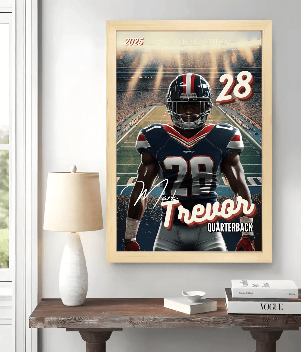 Football Poster Canva Template Backdrop | Background For Senior Sports Poster, Senior Banners, Custom Football Card 737110 - 737115 - DiyGiftly
