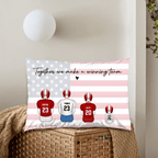 Football Team Personalized Pillow, Gift For Family 714453 - B - DiyGiftly