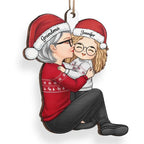 wood ornament with personalized family names For It Is in Giving That We Receive personalized tree decor