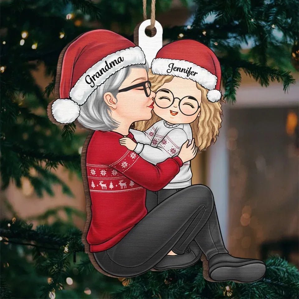 For It Is in Giving That We Receive wood ornament personalized family names
