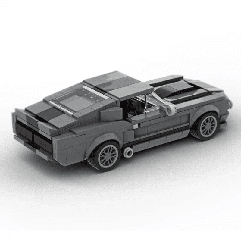 Ford Mustang Shelby GT500 Creative Vehicle Racing Car Building Blocks Construction Toy Brick Figures Gift for Car Lover - DiyGiftly