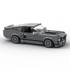 Ford Mustang Shelby GT500 Creative Vehicle Racing Car Building Blocks Construction Toy Brick Figures Gift for Car Lover - DiyGiftly
