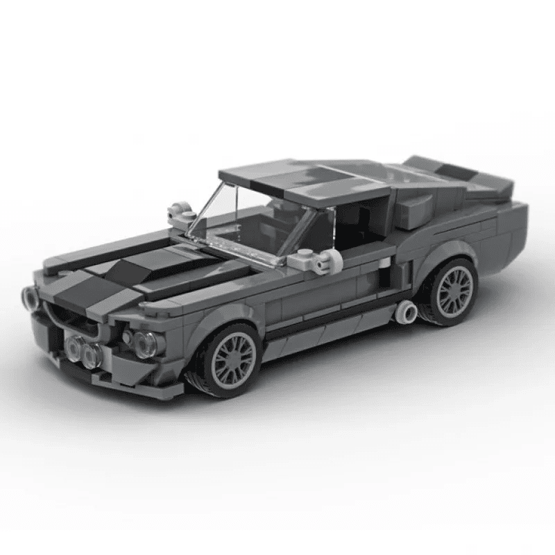 Ford Mustang Shelby GT500 Creative Vehicle Racing Car Building Blocks Construction Toy Brick Figures Gift for Car Lover - DiyGiftly