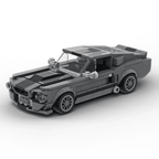 Ford Mustang Shelby GT500 Creative Vehicle Racing Car Building Blocks Construction Toy Brick Figures Gift for Car Lover - DiyGiftly