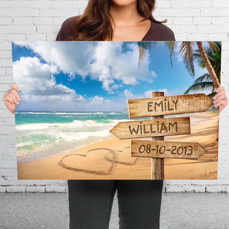 Forever And Always - Couple Personalized Custom Horizontal Canvas - Gift For Husband Wife, Anniversary 057856 - DiyGiftly