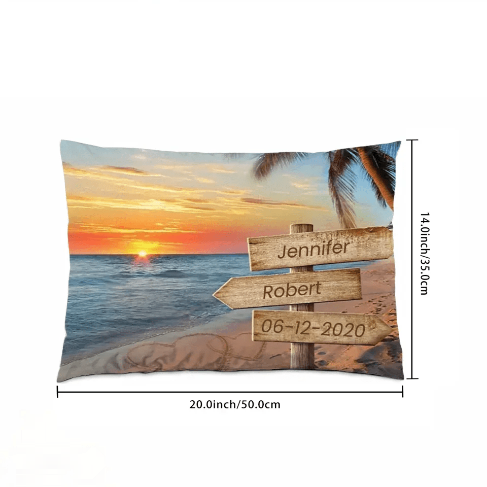 Forever And Always - Couple Personalized Custom Horizontal Pillow - Gift For Husband Wife, Anniversary 714538 - B - DiyGiftly