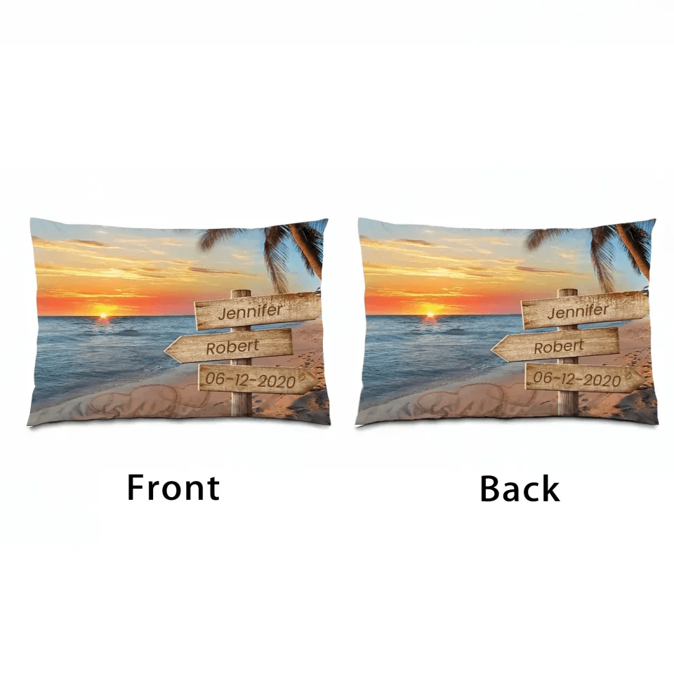 Forever And Always - Couple Personalized Custom Horizontal Pillow - Gift For Husband Wife, Anniversary 714538 - B - DiyGiftly