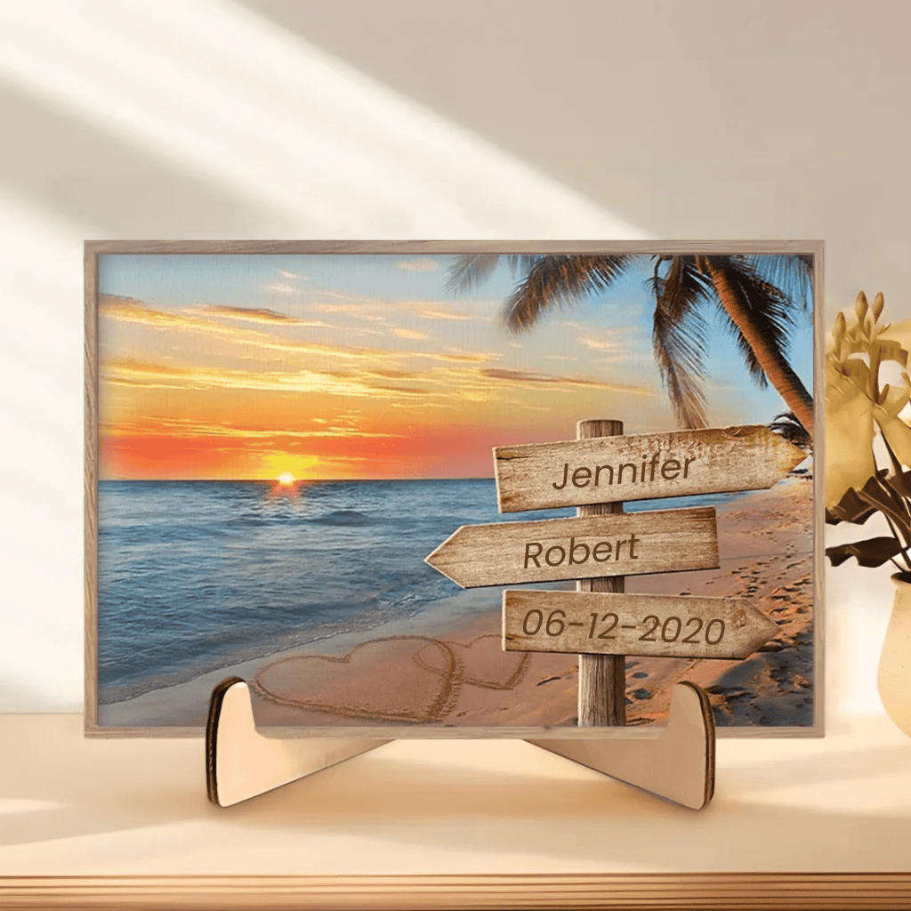 Forever And Always - Couple Personalized Custom Wooden Plaque - Gift For Husband Wife, Anniversary 709964 - DiyGiftly
