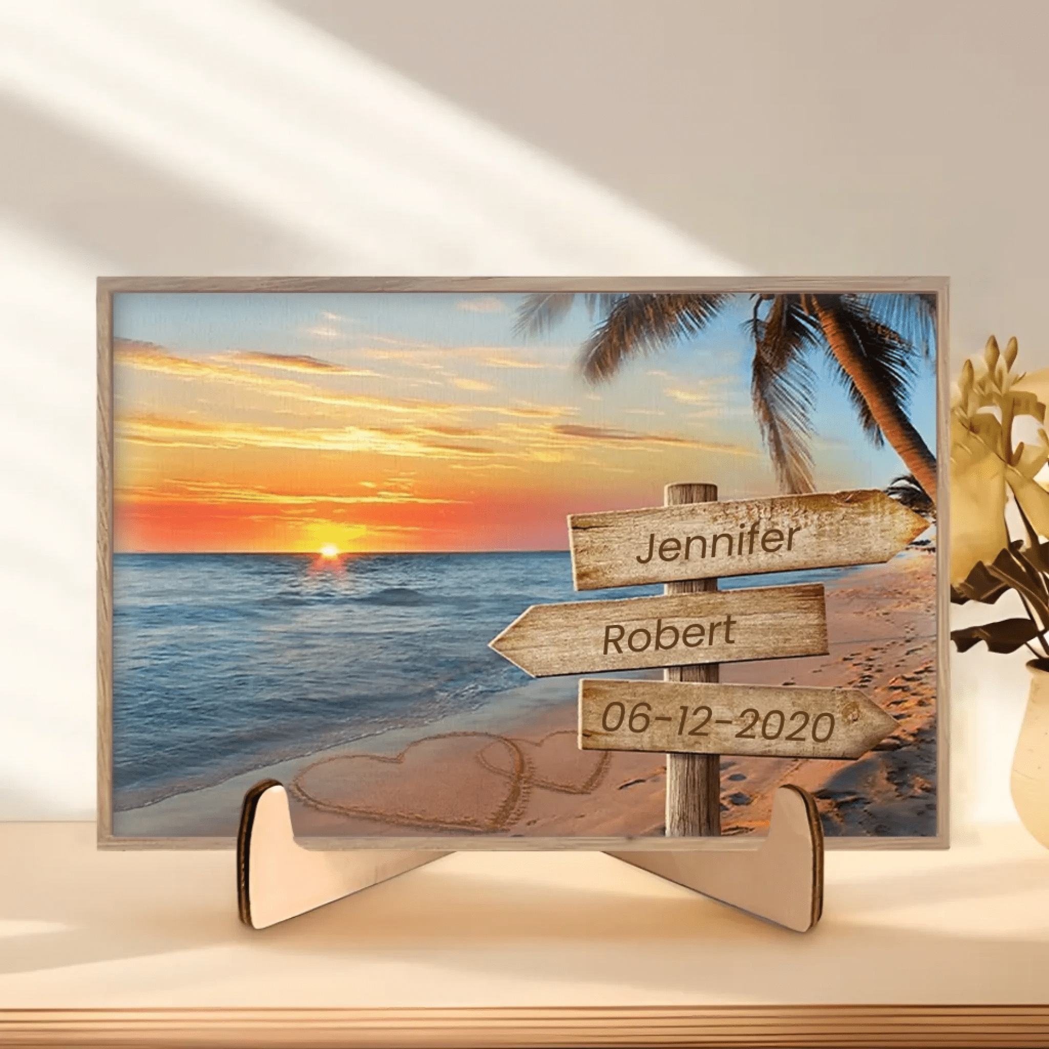 Forever And Always - Couple Personalized Custom Wooden Plaque - Gift For Husband Wife, Anniversary 709964 - DiyGiftly