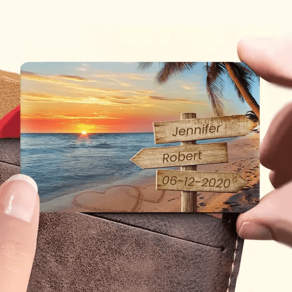 Forever And Always - Couple Personalized Wallet Card - Gift For Husband Wife, Anniversary 709964 - DiyGiftly