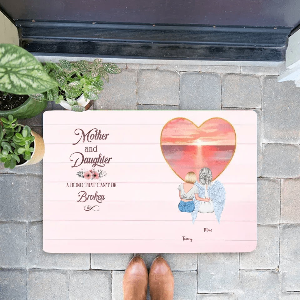 Forever Bonded - 'Always Liked Together' Personalized floor mat for Mom - Perfect Mother's Day Gift 704482 - D - DiyGiftly