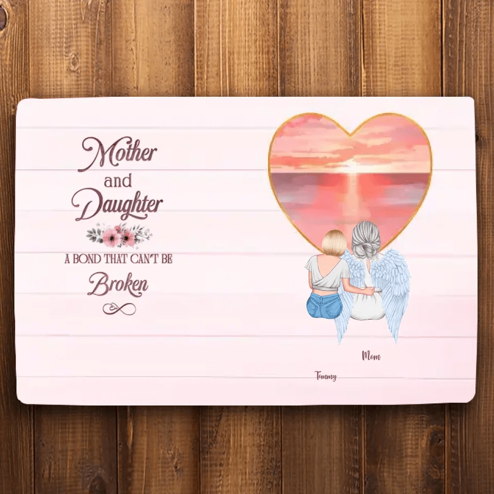 Forever Bonded - 'Always Liked Together' Personalized floor mat for Mom - Perfect Mother's Day Gift 704482 - D - DiyGiftly