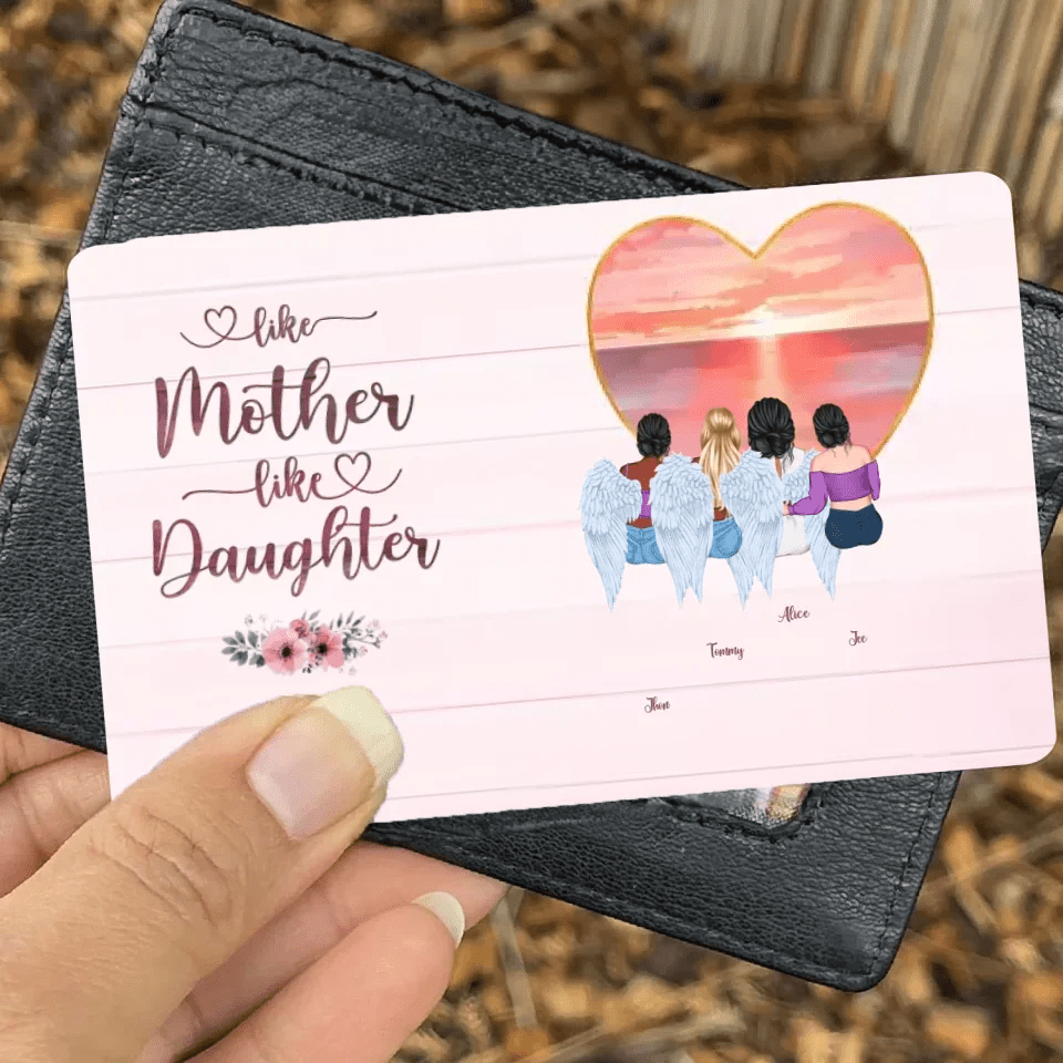 Forever Bonded - 'Always Liked Together' Personalized Wallet Card for Mom - Perfect Mother's Day Gift 704482 - Q - DiyGiftly