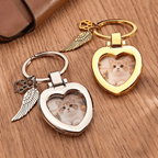 personalized cat memorial keychain