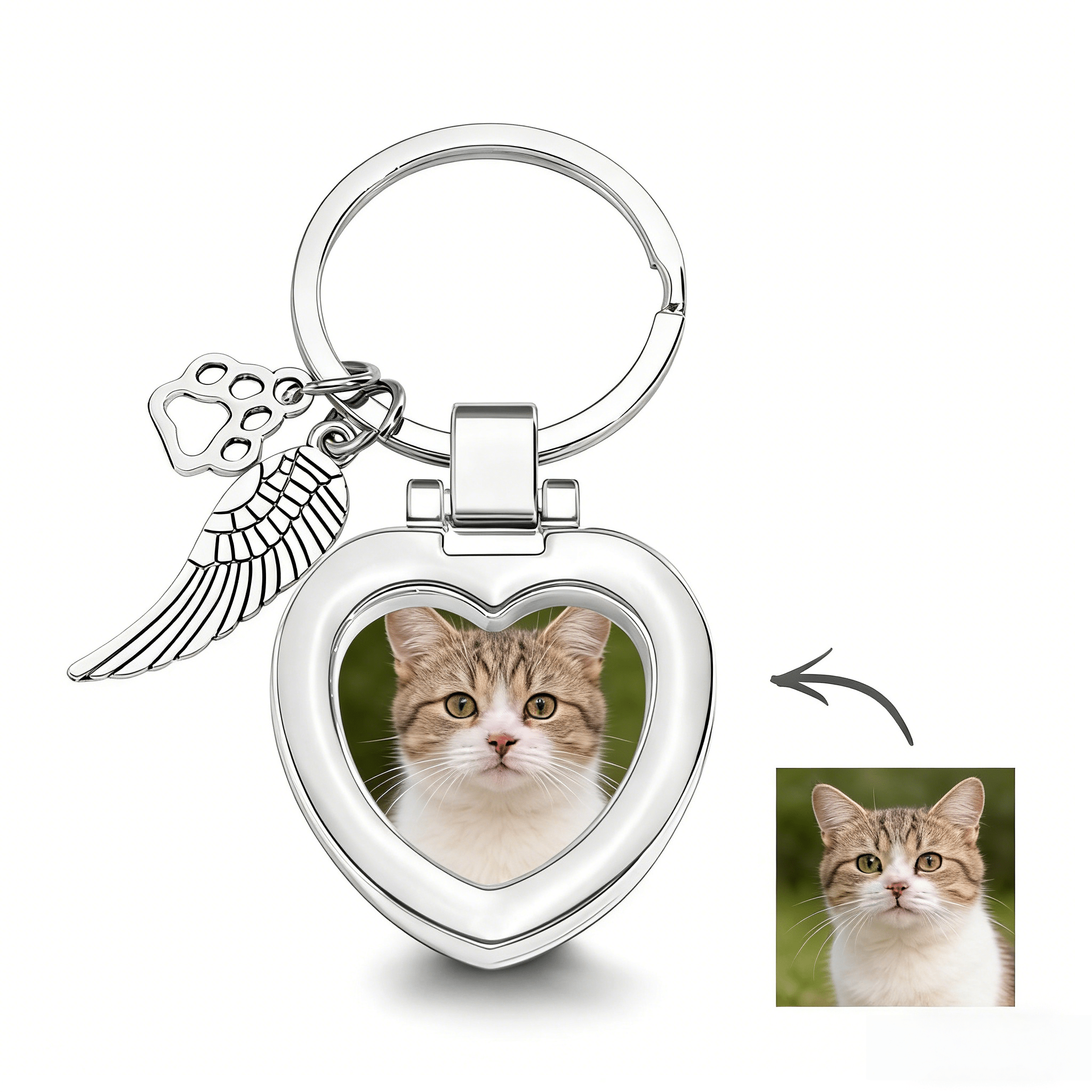 sympathy keychain for loss of cat