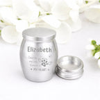 loss of dog gift urn personalized engraving ashes keepsake detail view