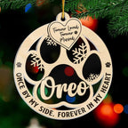 personalized design loss of dog gift ornament hanging keepsake main view