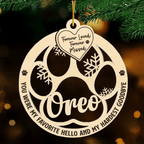 ornament personalized design loss of dog gift hanging keepsake design preview