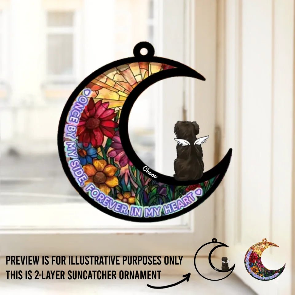 Forever Loyal, Forever Loved - Memorial Personalized Window Hanging Suncatcher - Sympathy Gift For Pet Owners, Pet Lovers 665788 - DiyGiftly
