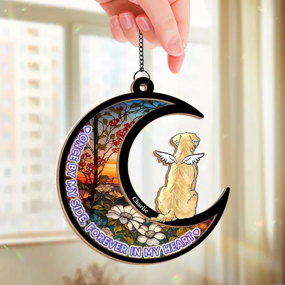 Forever Loyal, Forever Loved - Memorial Personalized Window Hanging Suncatcher - Sympathy Gift For Pet Owners, Pet Lovers 665788 - DiyGiftly
