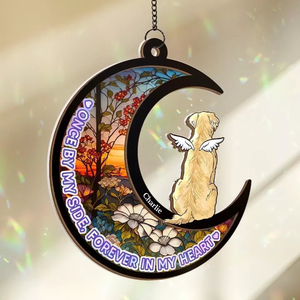 Forever Loyal, Forever Loved - Memorial Personalized Window Hanging Suncatcher - Sympathy Gift For Pet Owners, Pet Lovers 665788 - DiyGiftly