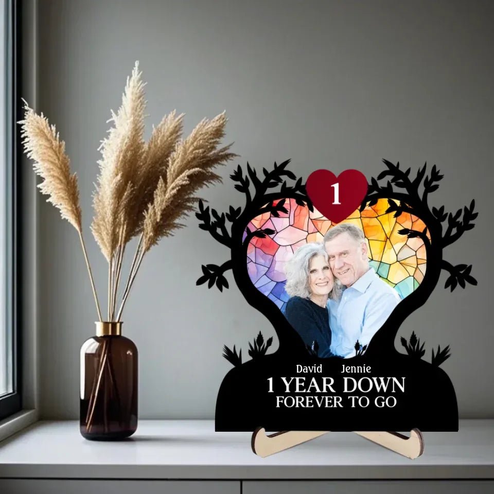 Forever To Go - Personalized Custom 2 - Layer Wood Plaque With Flat Base 750631 - DiyGiftly
